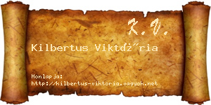 Kilbertus Viktória névjegykártya